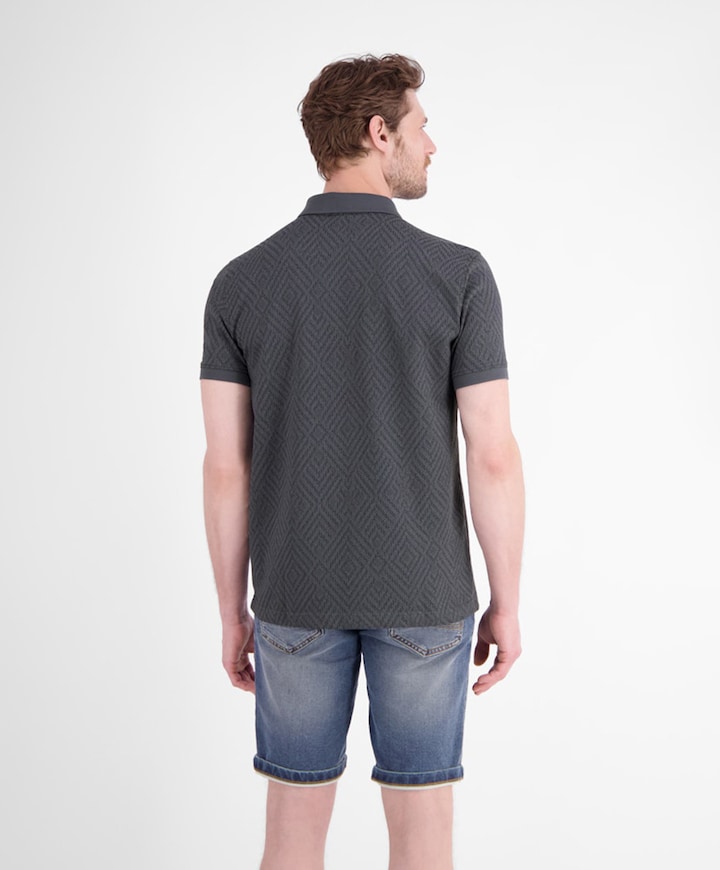Heren polo grijs