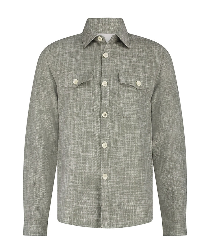 Heren overshirt groen