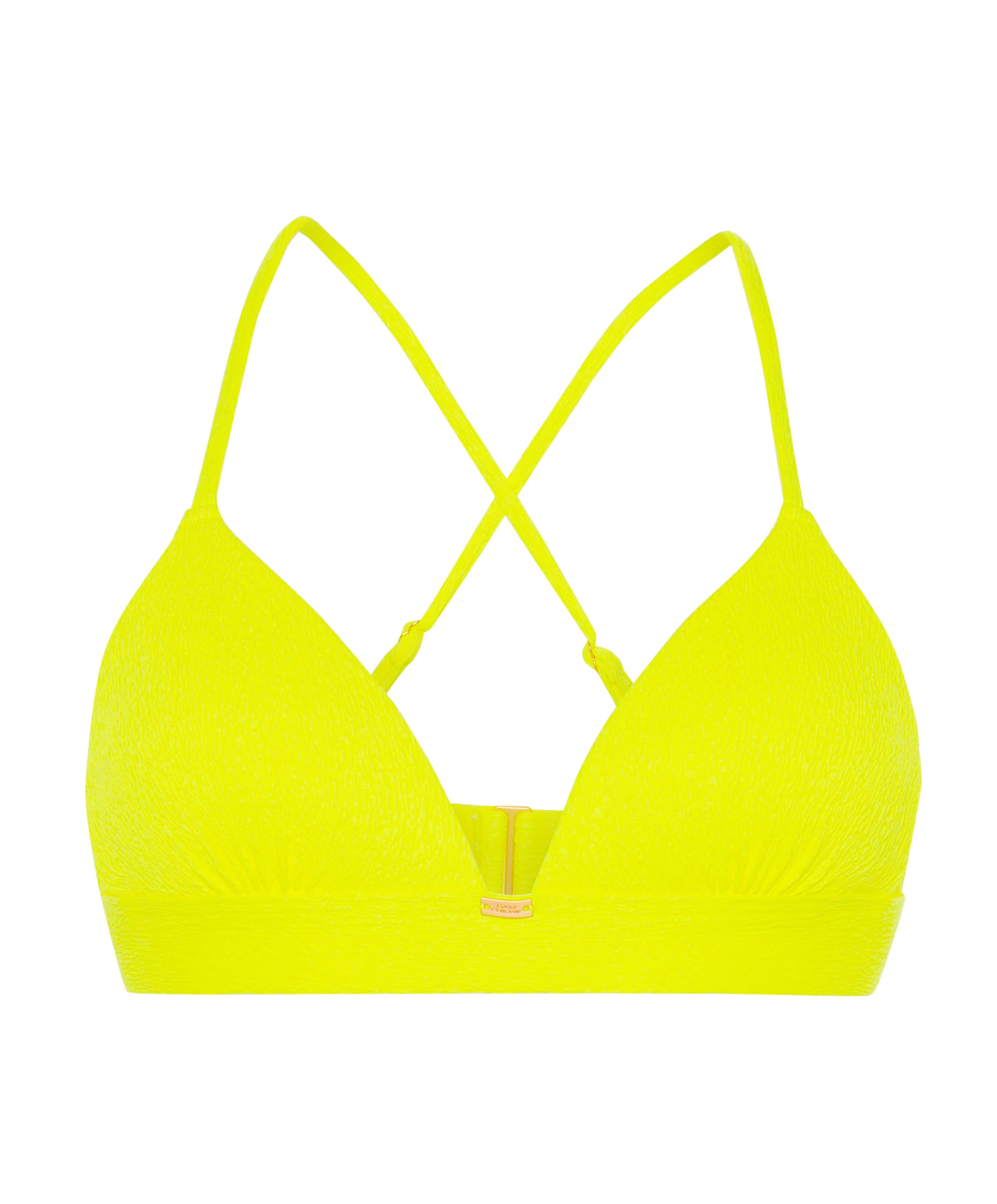 Dames bikinitop geel