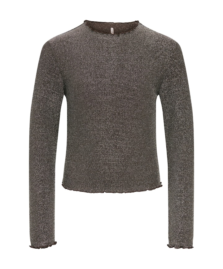 Meisjes longsleeve bruin
