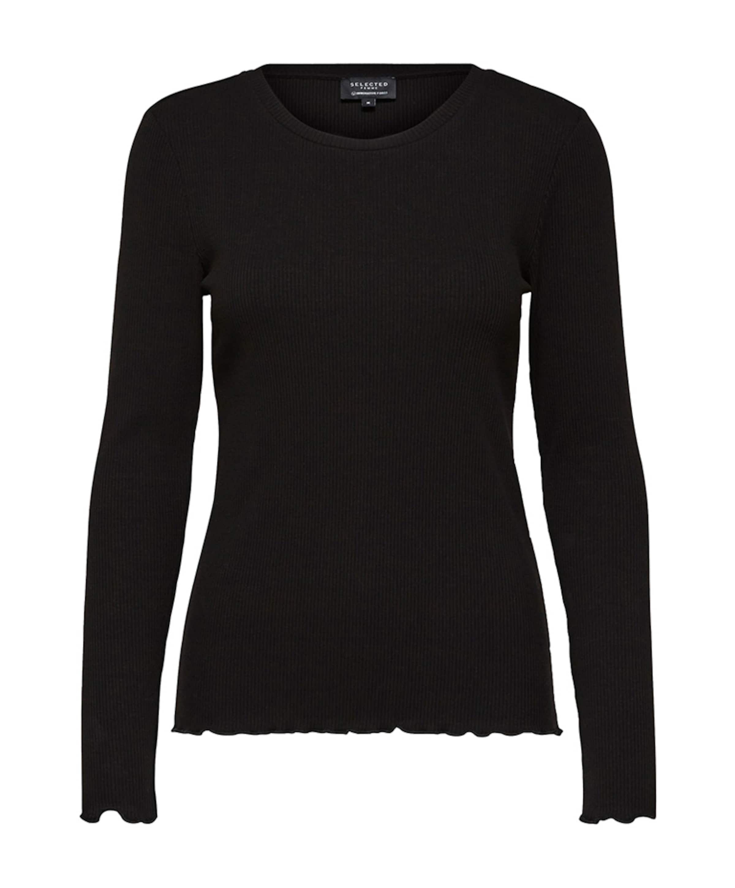 Dames longsleeve zwart