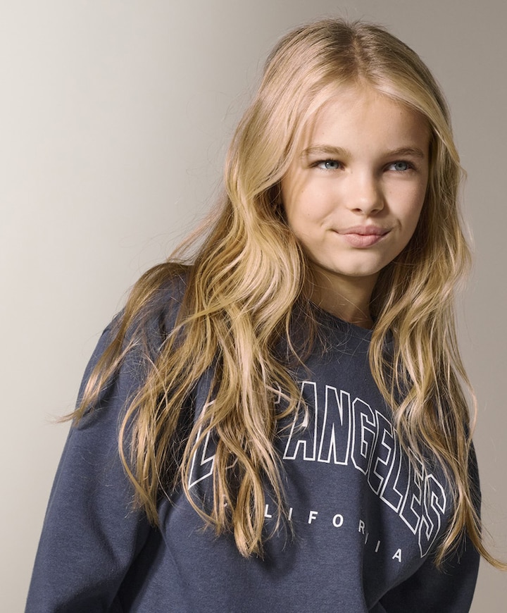 Meisjes sweater blauw