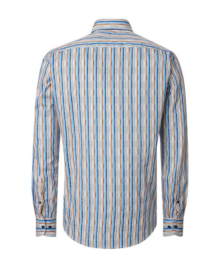 Heren overhemd extra lange mouw multicolor