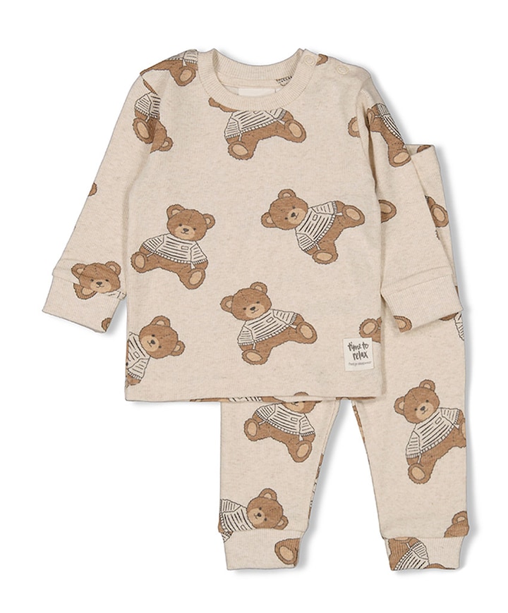 Uniseks pyjamaset  ecru