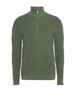 Heren trui met rits groen