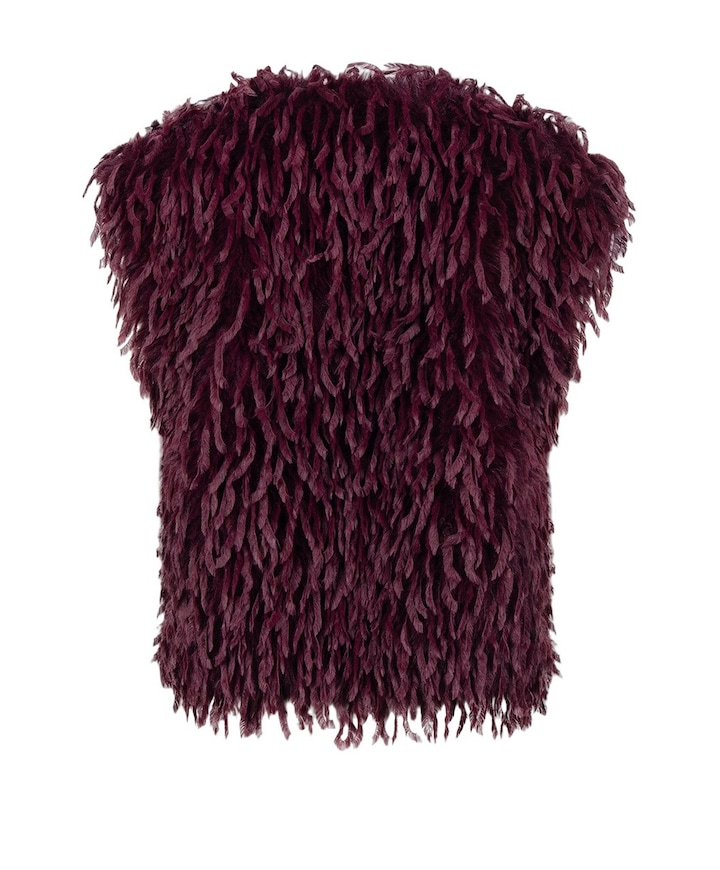 Dames gilet bordeaux