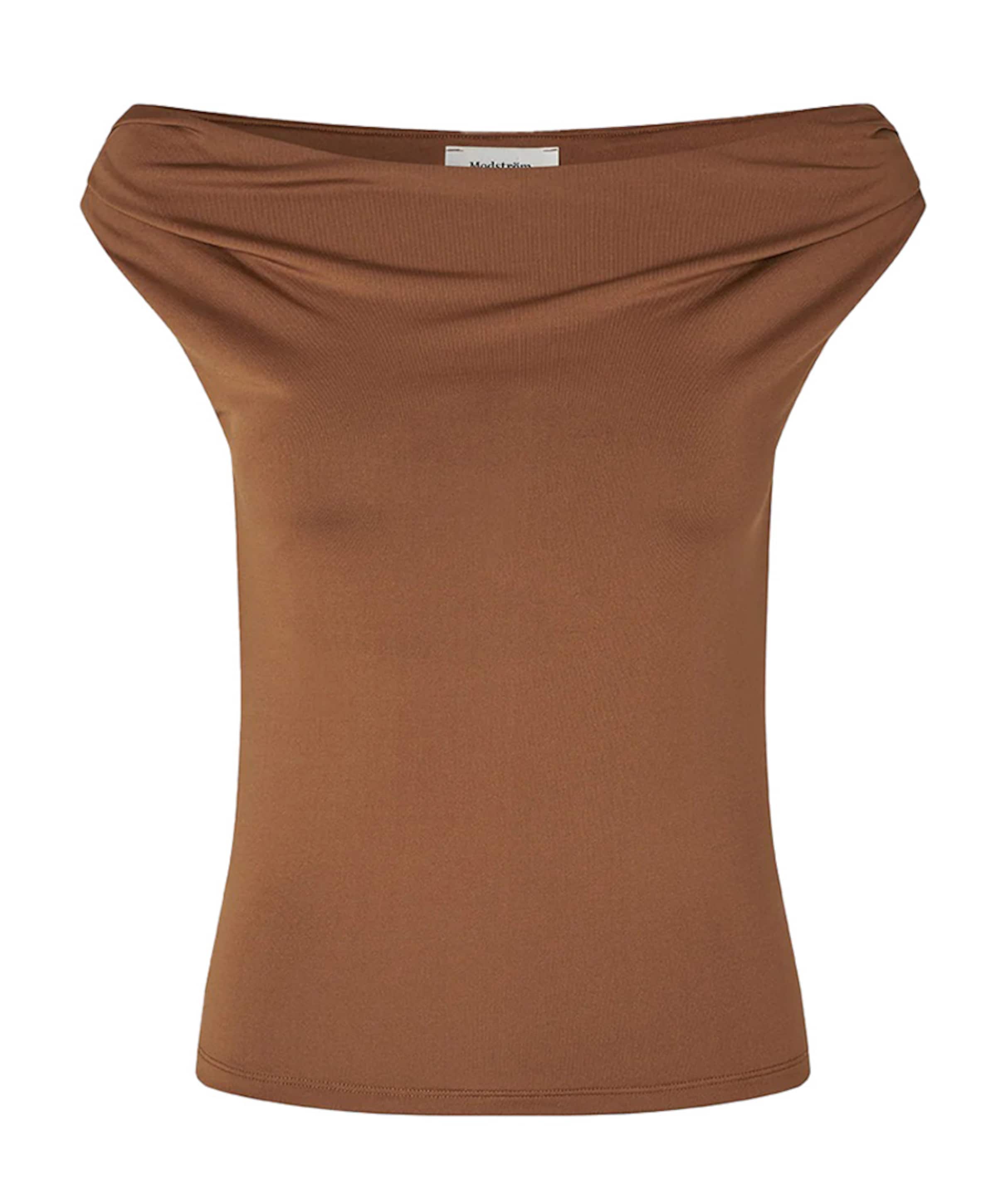 Dames top bruin