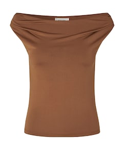 Dames top bruin