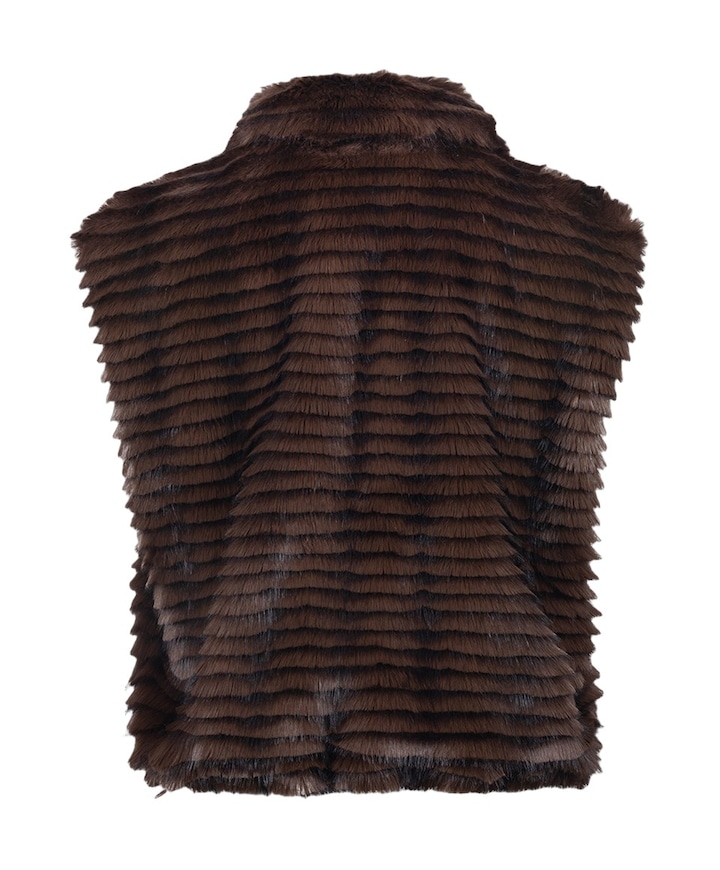 Dames gilet bruin