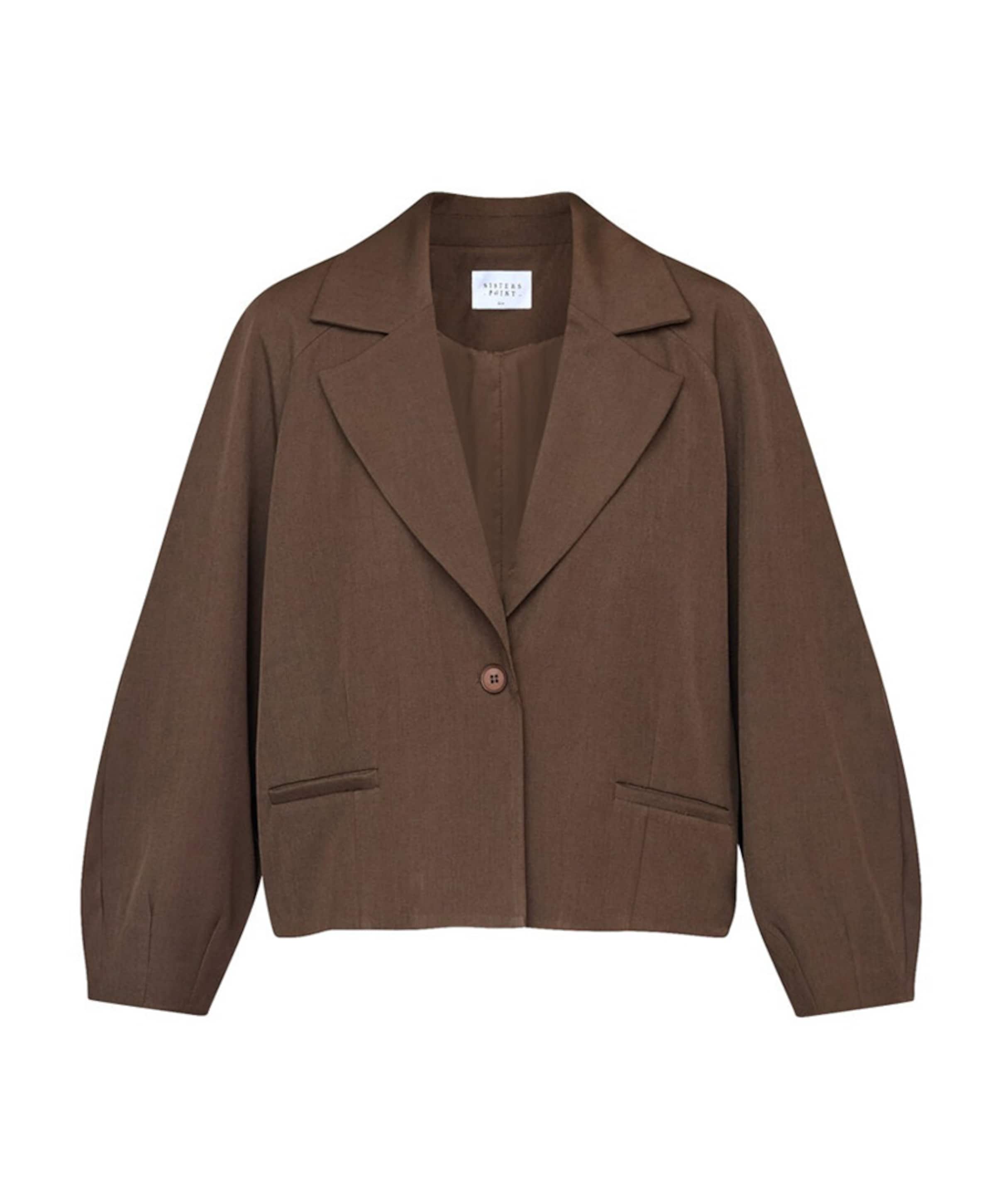 Dames blazer bruin
