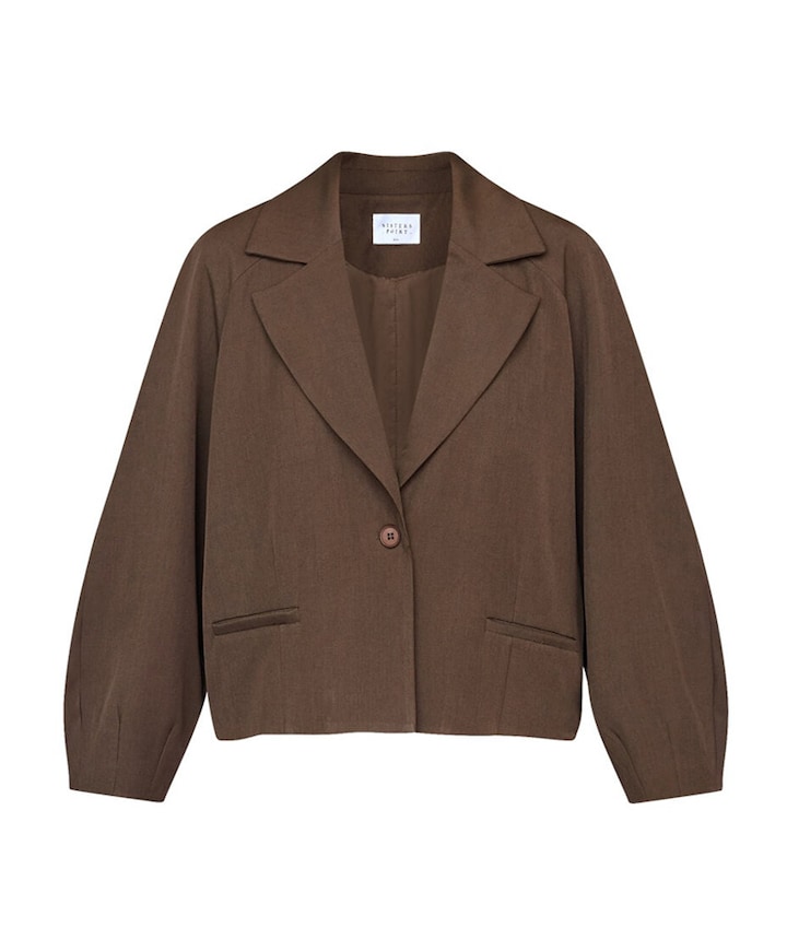 Dames blazer bruin