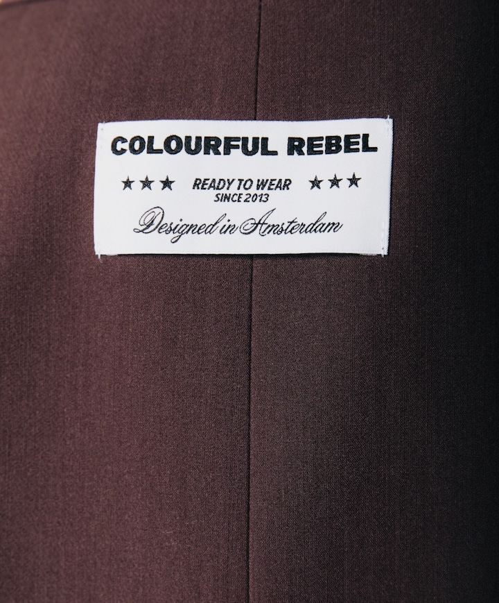 Dames blazer bruin