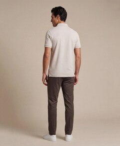 Heren polo beige