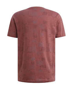 Heren t-shirt bordeaux