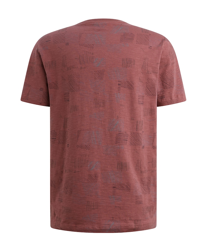 Heren t-shirt bordeaux