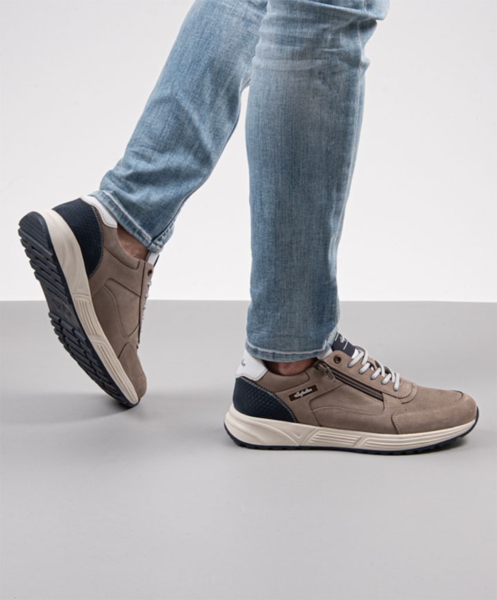 Discover heren sneakers beige