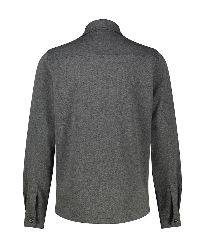 Heren overshirt grijs