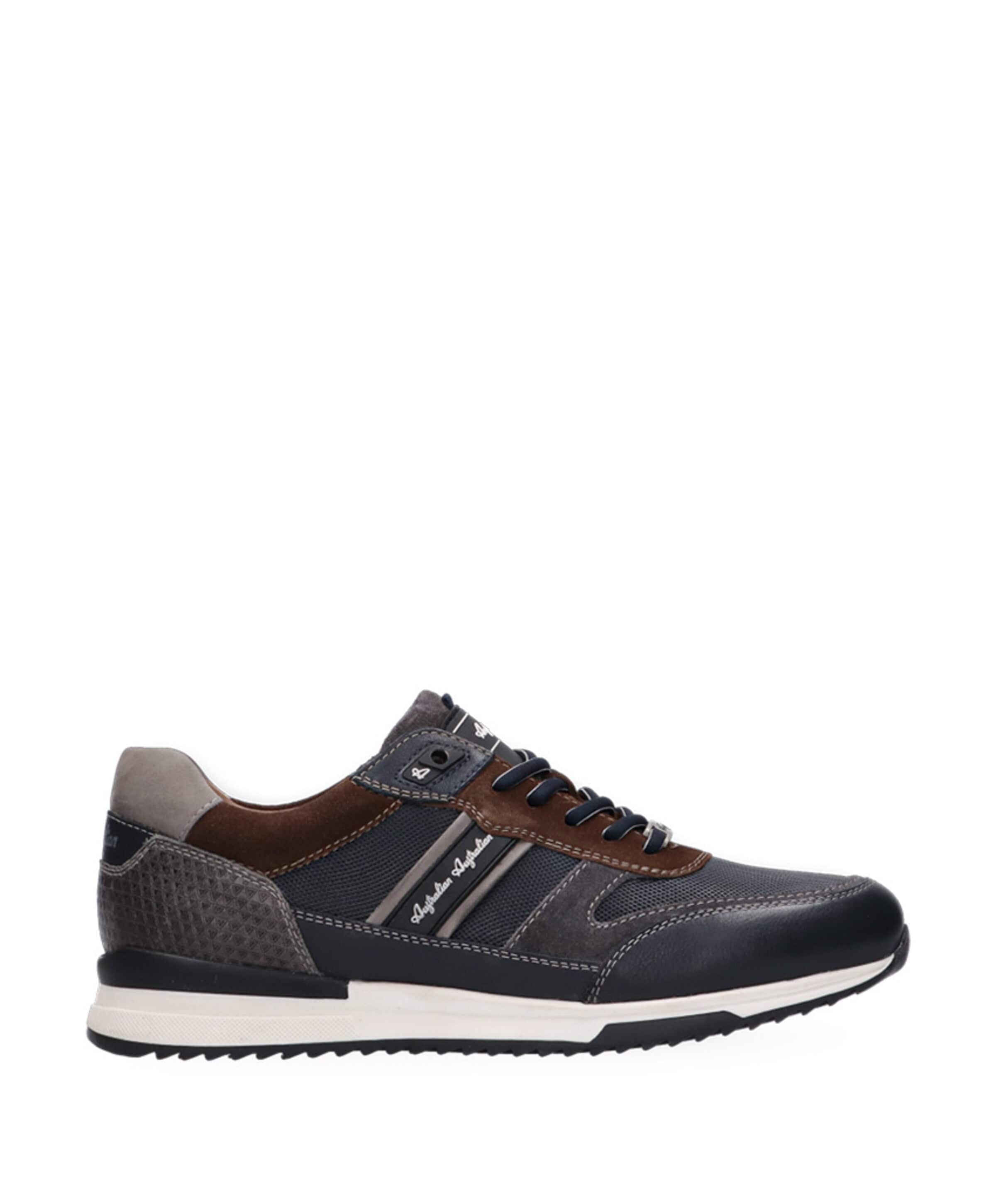 Filmon leather heren sneakers blauw