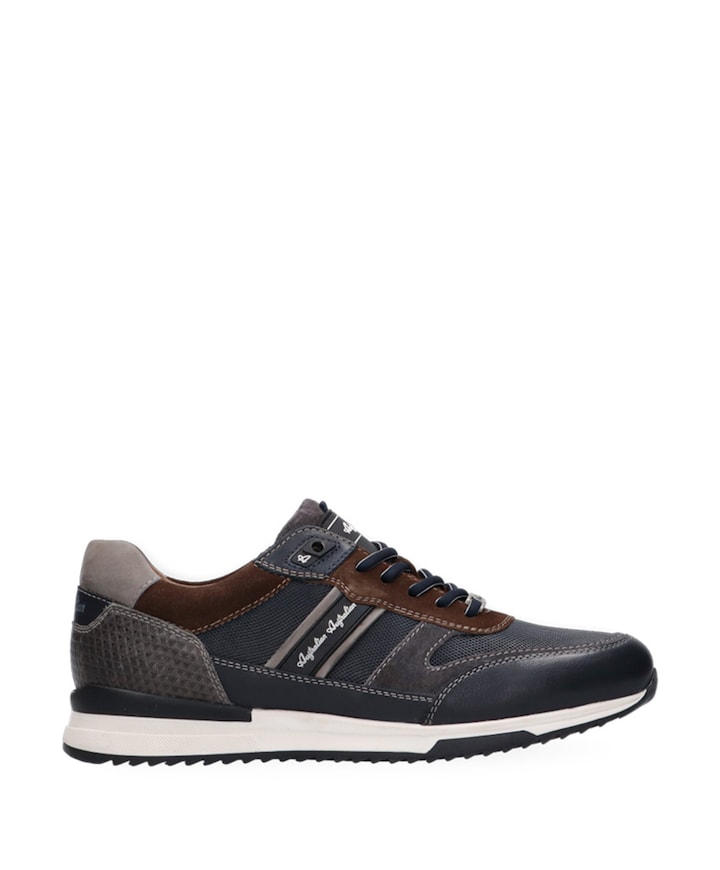 Filmon leather heren sneakers blauw
