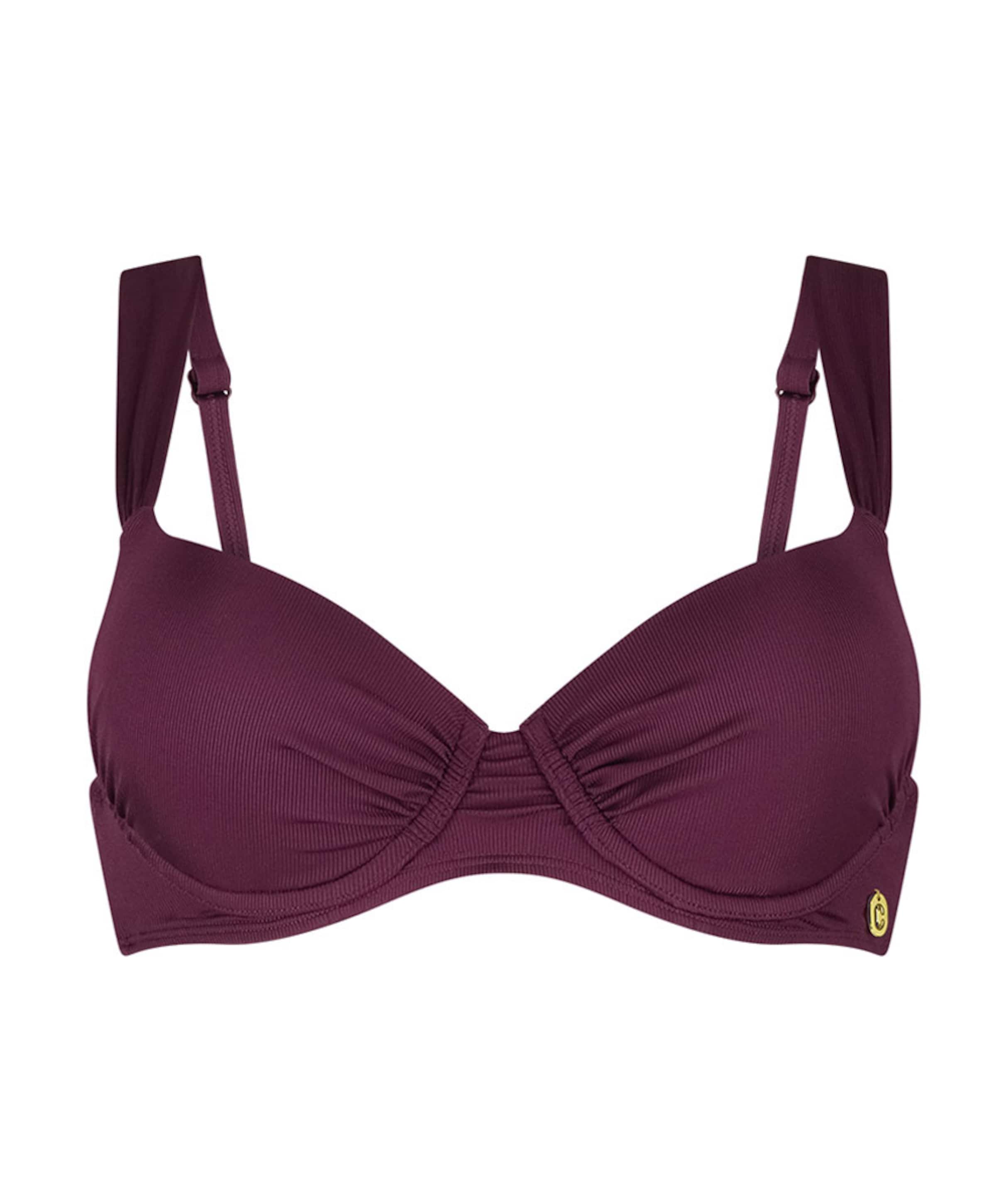 Dames bikinitop bordeaux