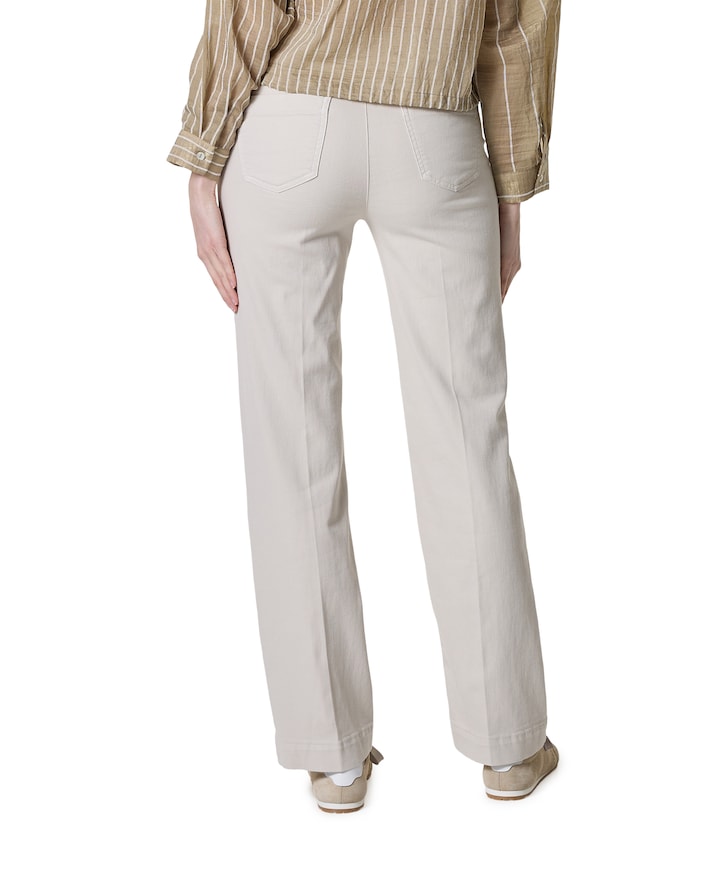 Jenny Wide Leg dames broek beige