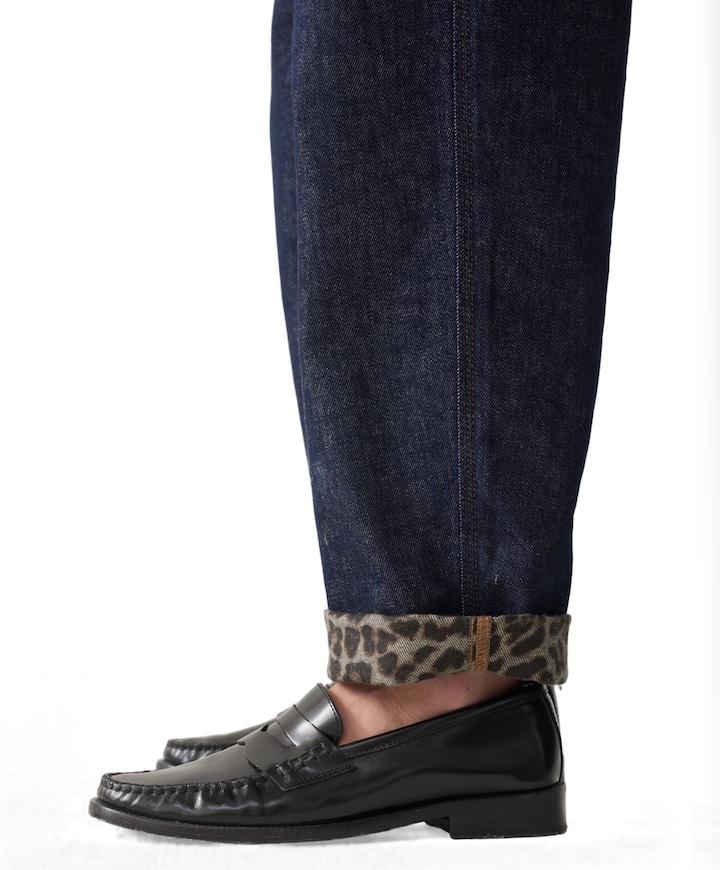 Barrel twill dames jeans blauw