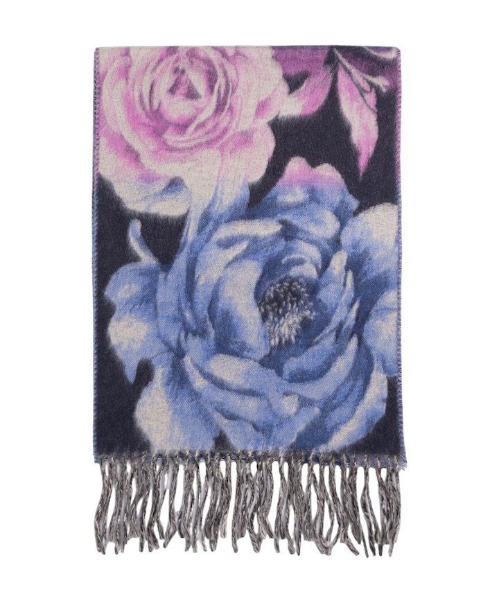Dames sjaal blauw