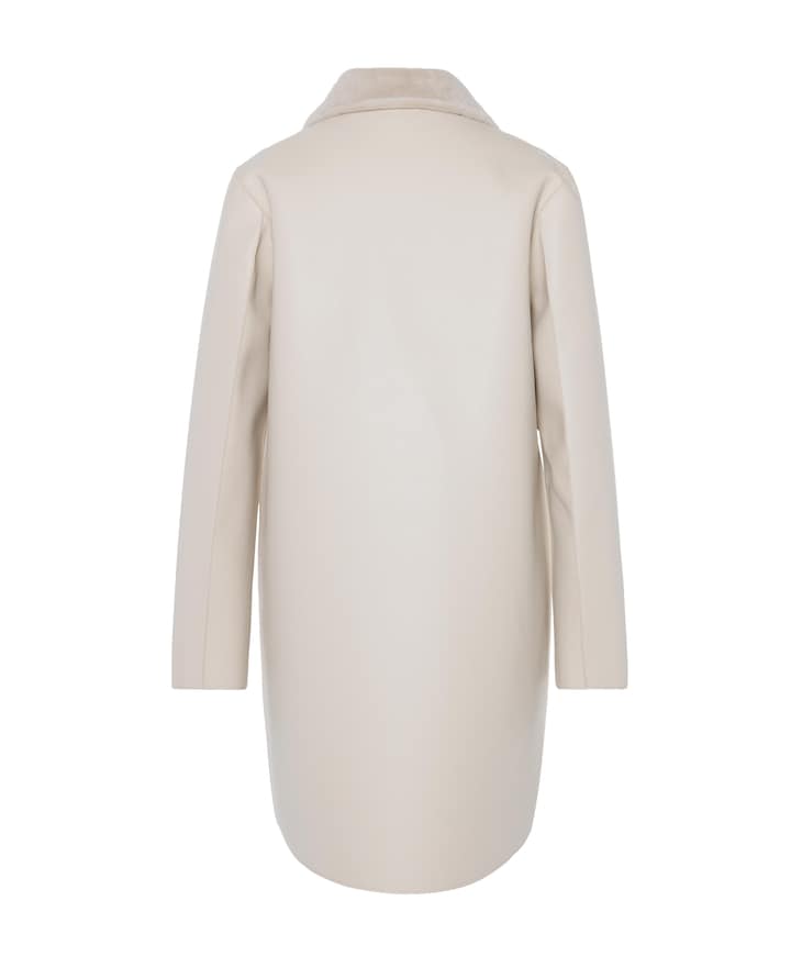 Dames jas reversible ecru