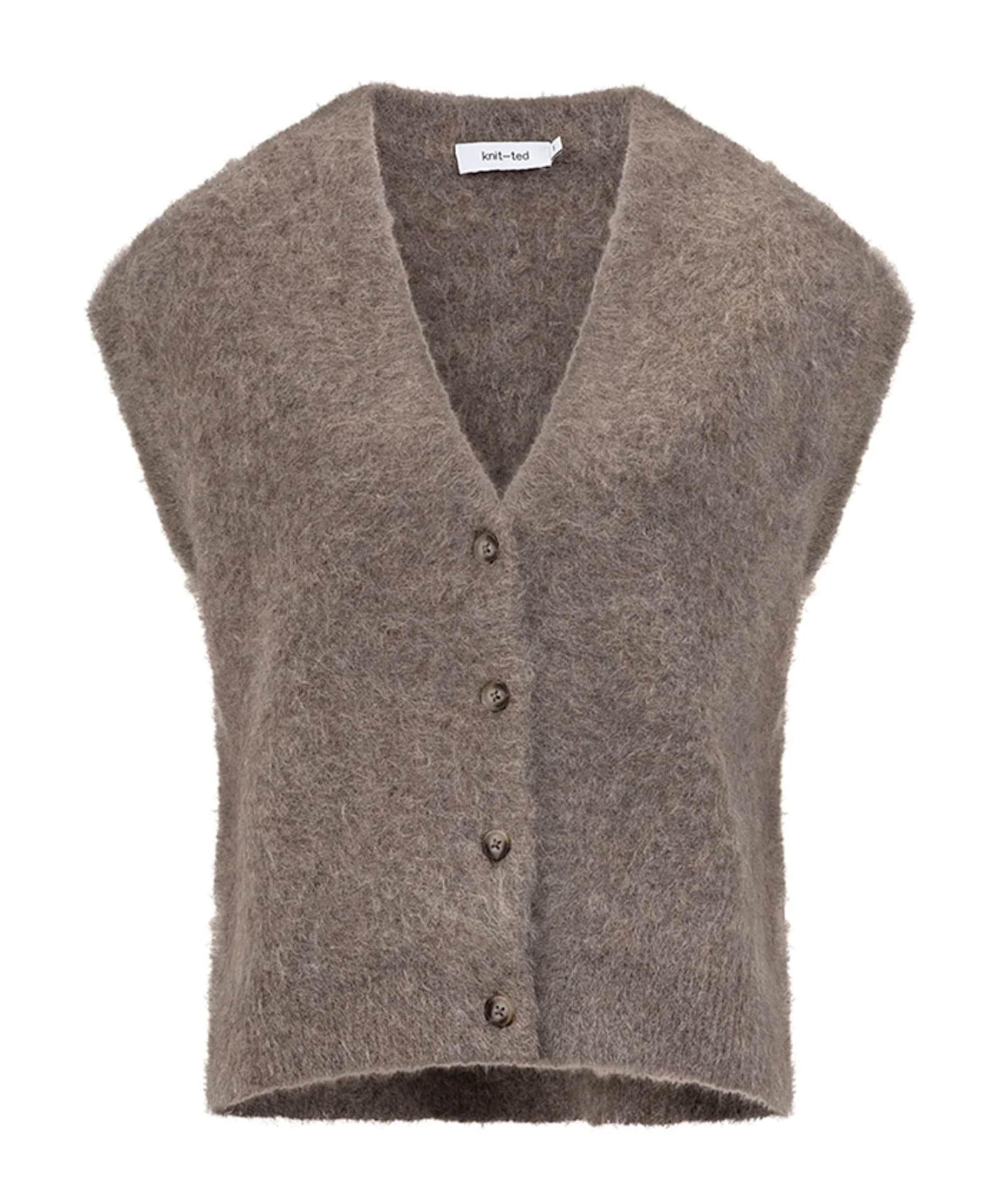 Dames gilet bruin