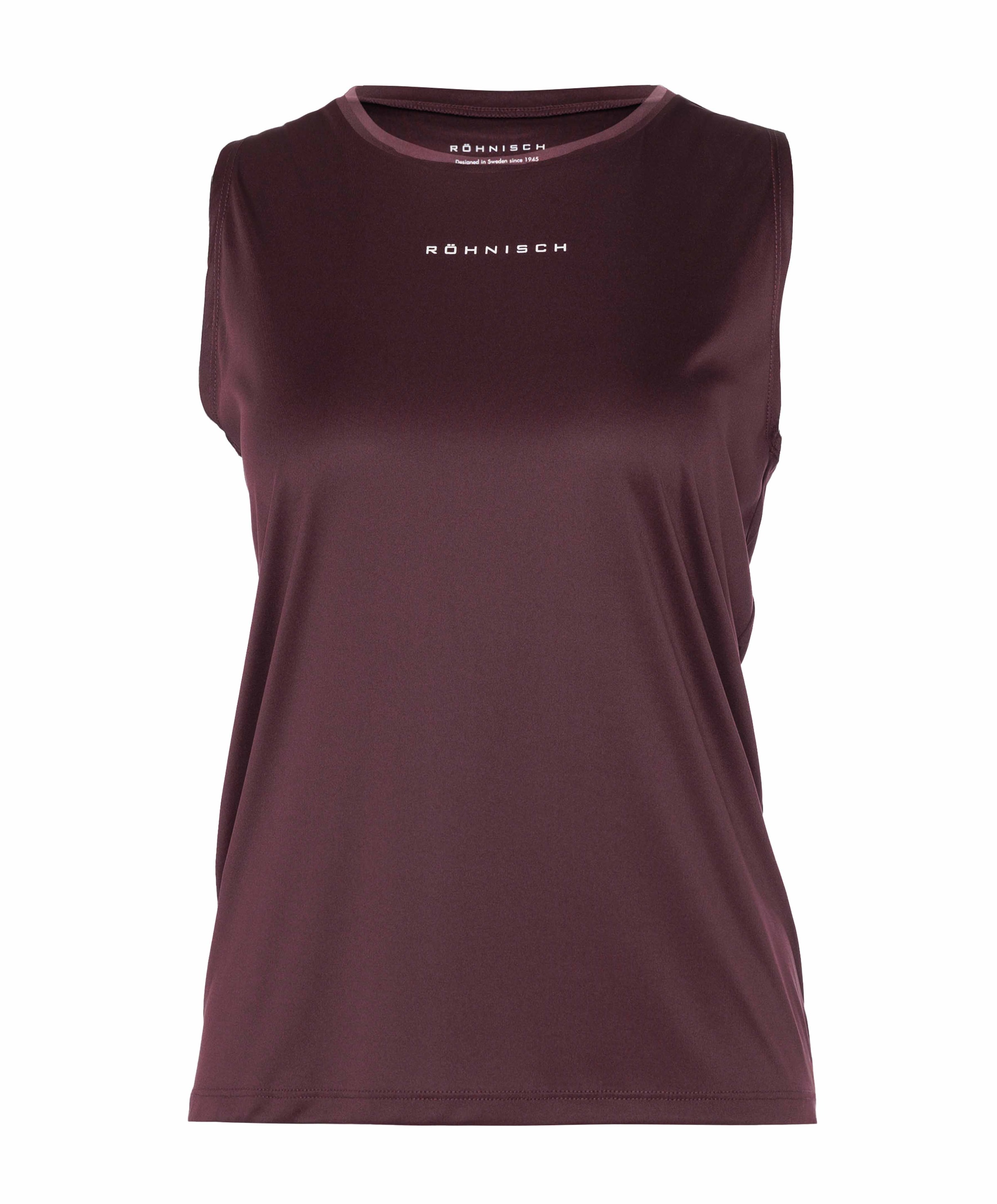 Dames singlet bordeaux