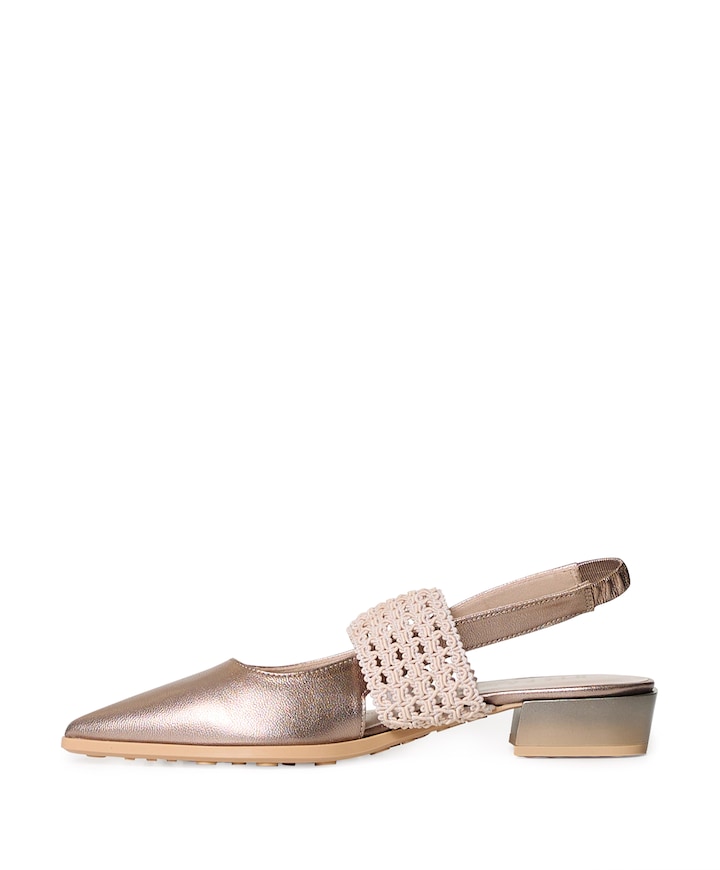 Turin dames slingbacks beige