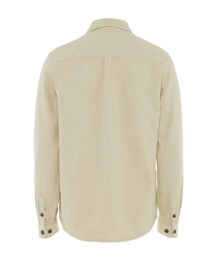 Heren overhemd lange mouw ecru