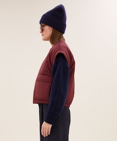 Dames gilet bordeaux