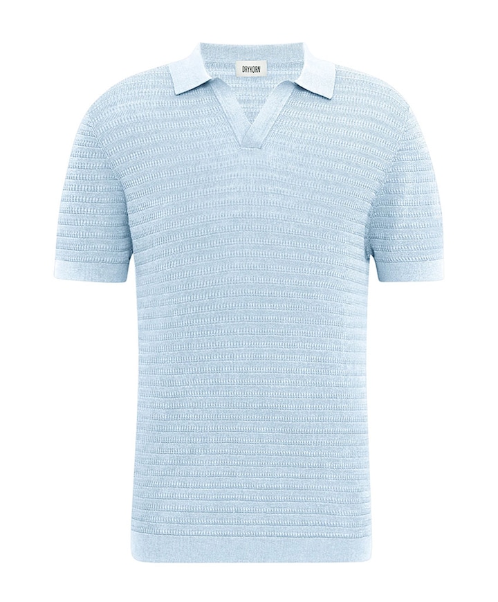 Heren polo blauw