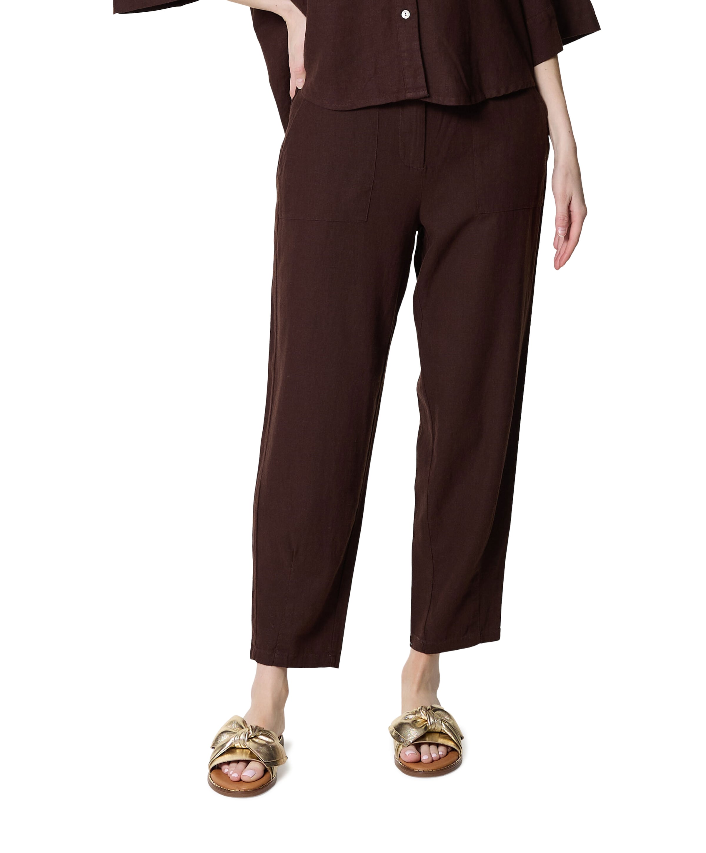 FQLAVA dames broek bruin