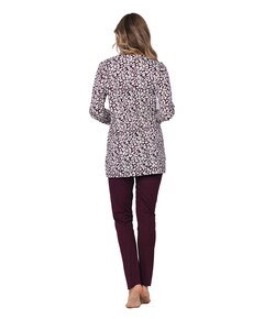 Dames pyjamaset bordeaux
