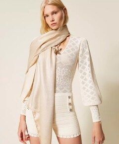 Dames sjaal beige