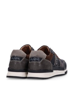 Filmon leather heren sneakers blauw