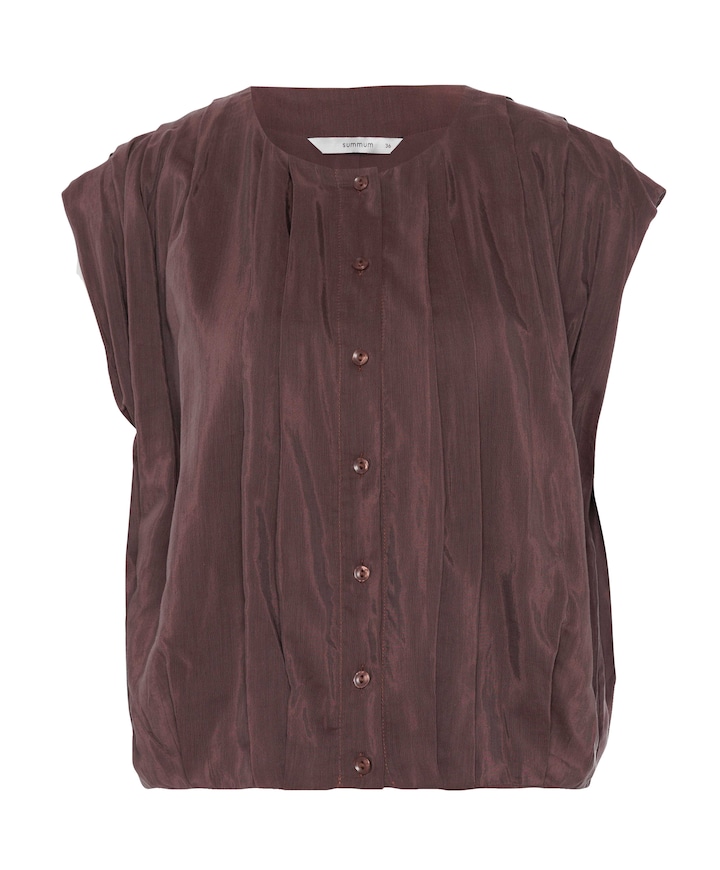 Dames top bruin