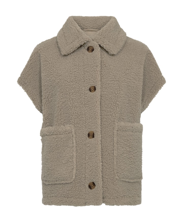 Dames bodywarmer beige