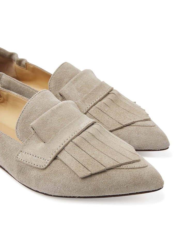 Lola Oakley dames loafers beige