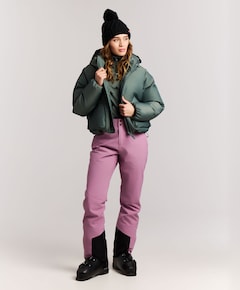 Dames ski-jas groen