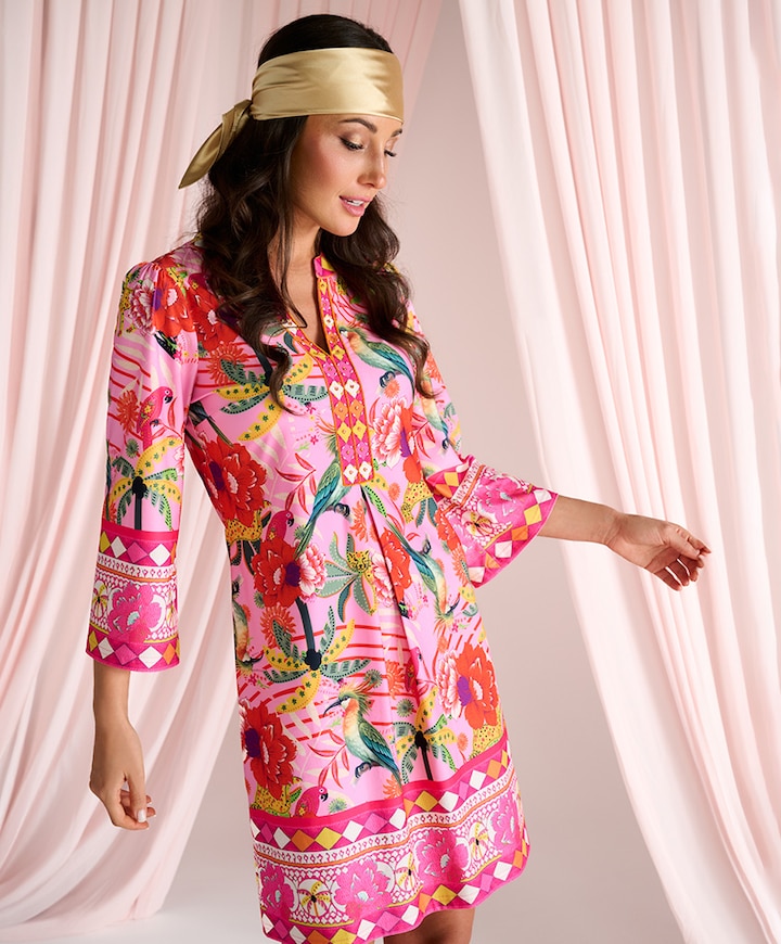 Dames jurk multicolor