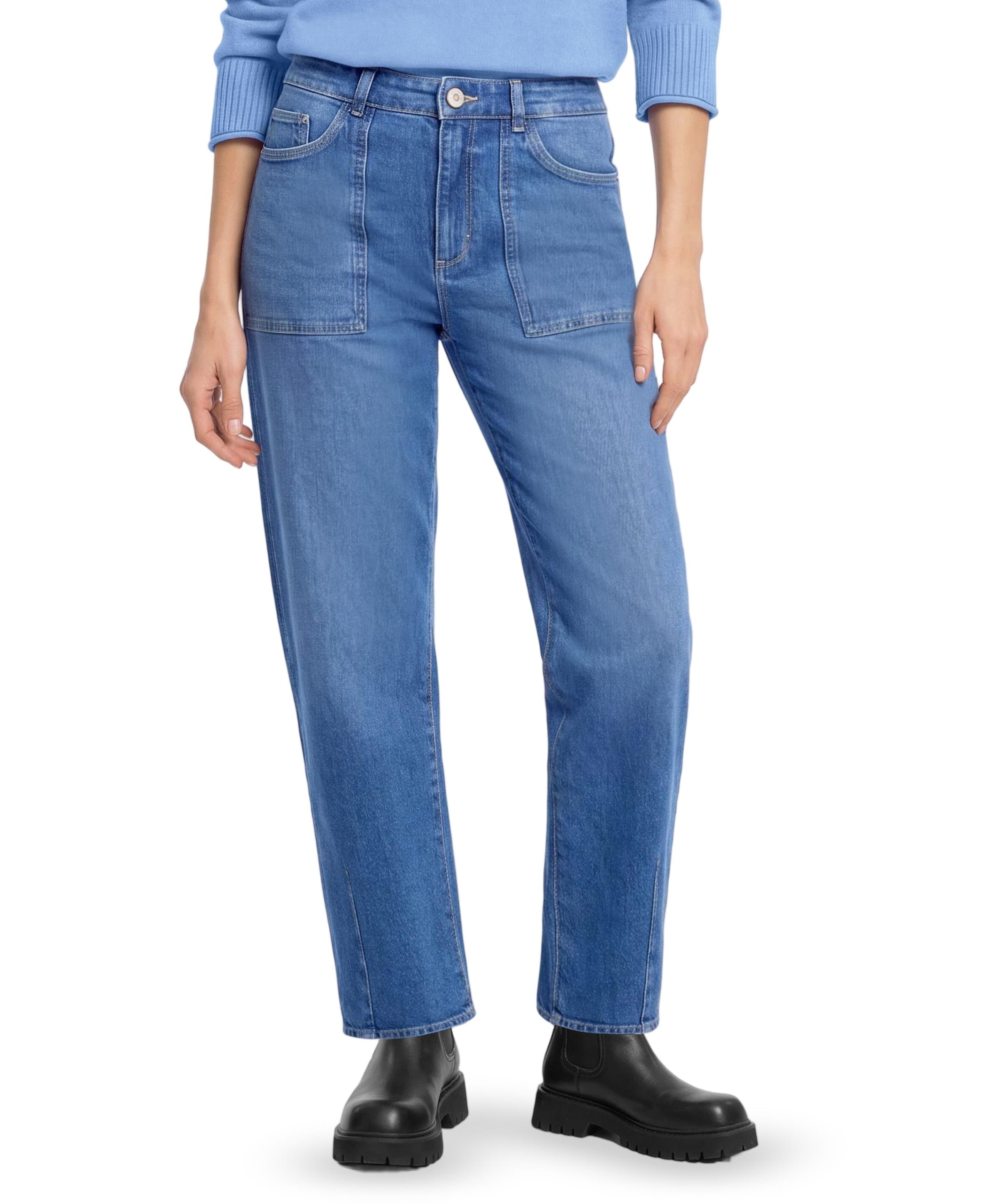 7/8 dames jeans blauw