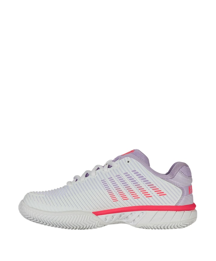 KS TFW HYPERCOURT EXPRESS 2-WHITE/ORCHDPTL/NBLAZE tennisschoenen wit