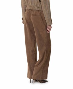 Jill Suedine dames broek bruin