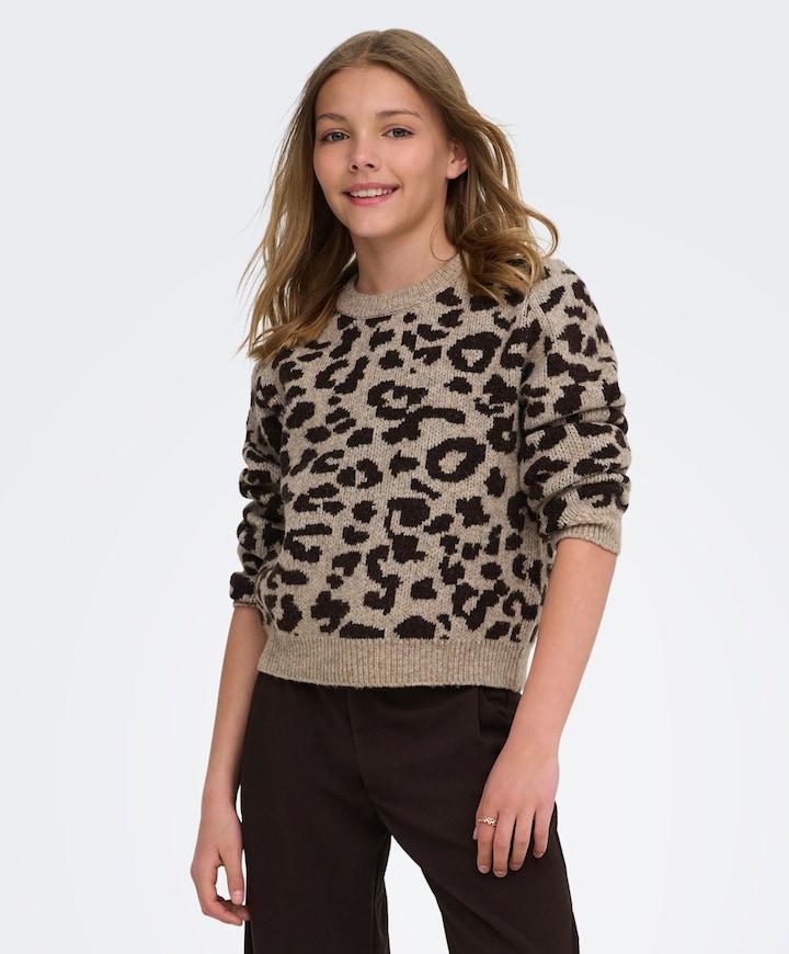 Meisjes trui beige