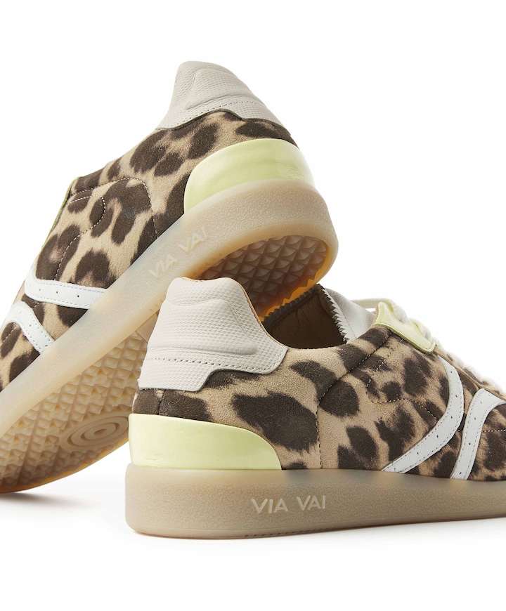 Nilla Khloe dames sneakers bruin