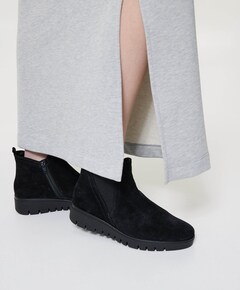 dames enkellaarzen zwart