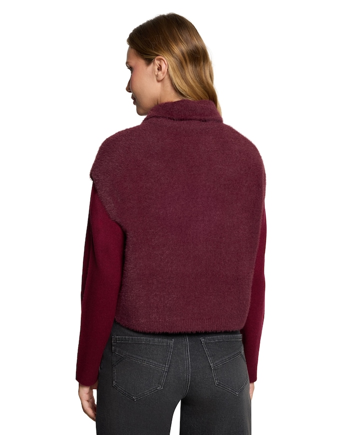 Dames gilet bordeaux